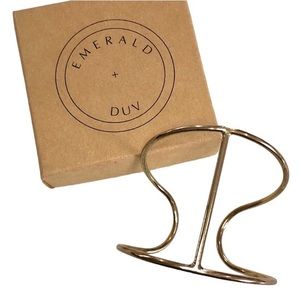 BRAND NEW IN BOX Emerald Duv “Joshua Tree” Cage Bracelet Gold Plated | One Size